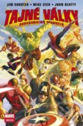 Kniha: Tajné války superhrdinů Marvelu (Jim Shooter, John Beatty a Mike Zeck). BB/art, Crew, 2010 Kniha: Tajné války superhrdinů Marvelu (Jim Shooter, John Beatty a Mike Zeck). BB/art, Crew, 2010