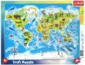 Puzzle: Mapa světa se zvířátky (Trefl). Trefl, 2021 Puzzle: Mapa světa se zvířátky (Trefl). Trefl, 2021