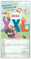 Nástenný Rodinný plánovací kalendár XXL 2022, 2021 Nástenný Rodinný plánovací kalendár XXL 2022, 2021