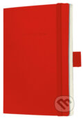Notebook CONCEPTUM softcover červený 13,5 x 21 cm linka, Sigel