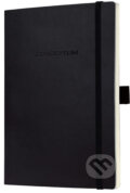 Notebook CONCEPTUM softcover čierny 9,3 x 14 cm linka