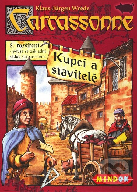 Spoločenská hra: Carcassonne - Kupci a stavitelé (2. rozšíření) (Klaus-Jürgen Wrede). Mindok, 2003 Spoločenská hra: Carcassonne - Kupci a stavitelé (2. rozšíření) (Klaus-Jürgen Wrede). Mindok, 2003