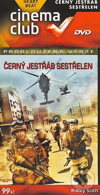 Film: Černý jestřáb sestřelen (Ridley Scott) (DVD). Bonton Film, 2001 Film: Černý jestřáb sestřelen (Ridley Scott) (DVD). Bonton Film, 2001