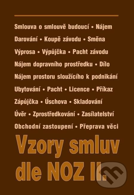 E-kniha: Vzory smluv dle NOZ II. (Poradca s.r.o.). Poradca s.r.o. E-kniha: Vzory smluv dle NOZ II. (Poradca s.r.o.). Poradca s.r.o.
