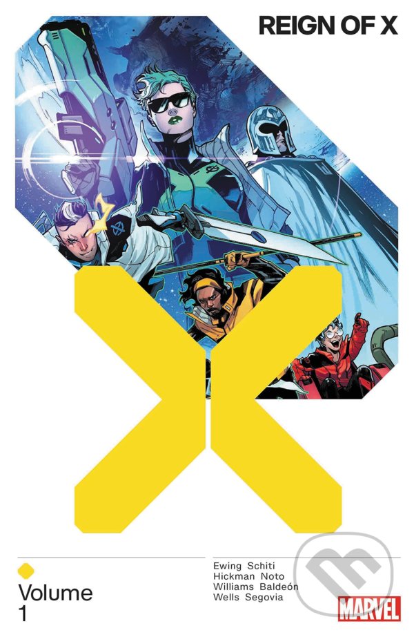 Kniha: Reign of X (Volume 1) (Al Ewing, Jonathan Hickman, Leah Williams a Zeb Wells). Marvel, 2021 Kniha: Reign of X (Volume 1) (Al Ewing, Jonathan Hickman, Leah Williams a Zeb Wells). Marvel, 2021