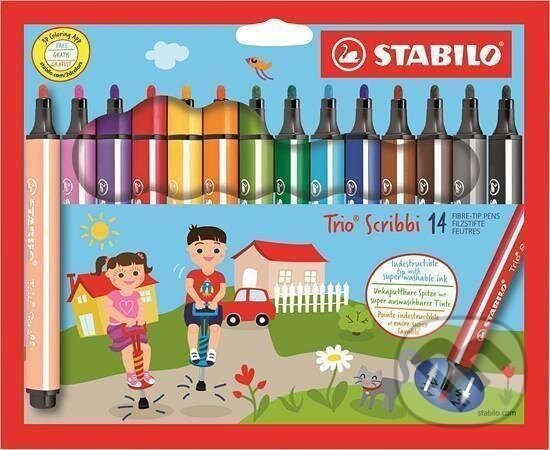 Fixa STABILO Trio Scribbi sada 14 ks (STABILO). STABILO, 2021 Fixa STABILO Trio Scribbi sada 14 ks (STABILO). STABILO, 2021
