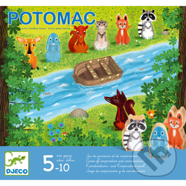 Spoločenská hra: Stolová kooperatívna hra: Potomac (Djeco). Djeco, 2021 Spoločenská hra: Stolová kooperatívna hra: Potomac (Djeco). Djeco, 2021