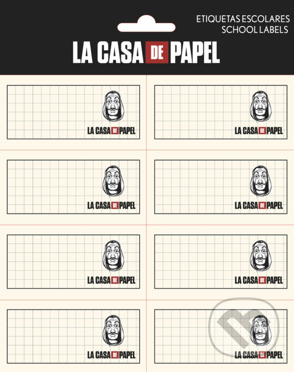 Poznámkové nálepky La Casa De Papel: set 16 kusov (). , 2021 Poznámkové nálepky La Casa De Papel: set 16 kusov (). , 2021