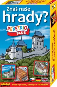 Spoločenská hra: Pexetrio - Znáš naše hrady? (Betexa). Betexa, 2010 Spoločenská hra: Pexetrio - Znáš naše hrady? (Betexa). Betexa, 2010