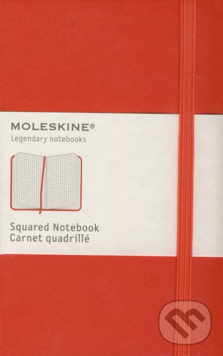Moleskine - malý červený zápisník (štvorčekový), Moleskine