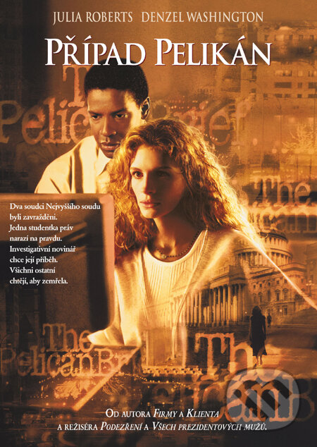 Film: Případ Pelikán (Alan J. Pakula) (DVD). Magicbox, 1993 Film: Případ Pelikán (Alan J. Pakula) (DVD). Magicbox, 1993