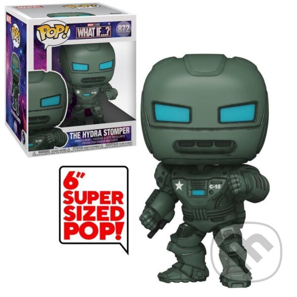 Funko POP Super size: Marvel What If - Hydra Stomper (Funko). Funko, 2021 Funko POP Super size: Marvel What If - Hydra Stomper (Funko). Funko, 2021