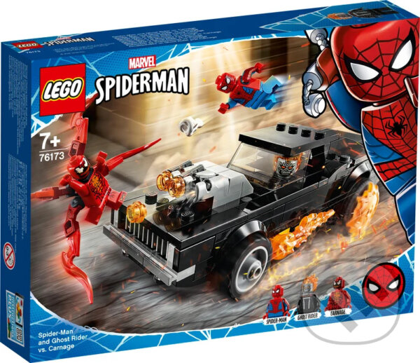 Společenská hra: LEGO® Super Heroes 76173 Spider-Man a Ghost Rider vs. Carnage (LEGO). LEGO, 2021 Společenská hra: LEGO® Super Heroes 76173 Spider-Man a Ghost Rider vs. Carnage (LEGO). LEGO, 2021