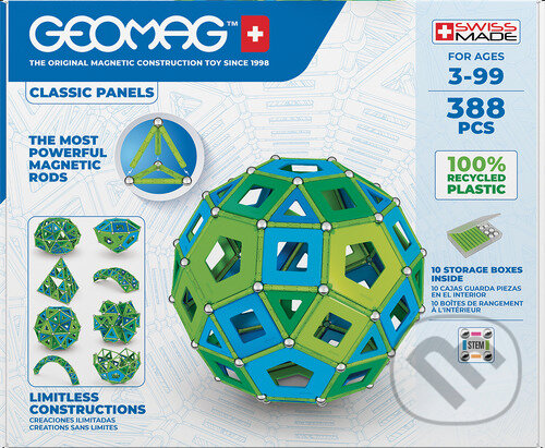 Společenská hra: Geomag Classic Panels Masterbox Cold 388 pcs (Geomag). Geomag, 2021 Společenská hra: Geomag Classic Panels Masterbox Cold 388 pcs (Geomag). Geomag, 2021