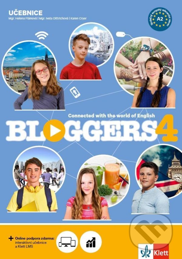 Kniha: Bloggers 4 (A2.2) - učebnice (Klett). Klett, 2021 Kniha: Bloggers 4 (A2.2) - učebnice (Klett). Klett, 2021