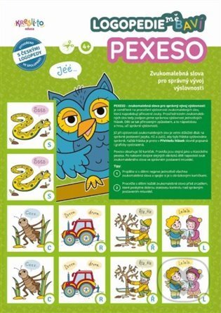 Společenská hra: Logopedie mě baví: Pexeso (Jana Čechová a Kateřina Kroupová). Kresli.to, 2021 Společenská hra: Logopedie mě baví: Pexeso (Jana Čechová a Kateřina Kroupová). Kresli.to, 2021