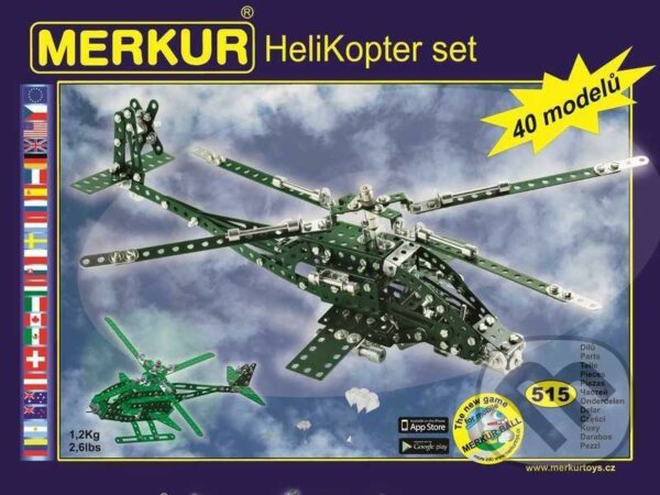 Společenská hra: Merkur Helikopter Set 515 dílů / 40 modelů (Merkur). Merkur, 2020 Společenská hra: Merkur Helikopter Set 515 dílů / 40 modelů (Merkur). Merkur, 2020