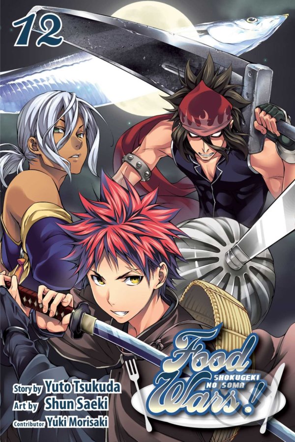 Kniha: Food Wars! 12 (Yuki Morisaki a Yuto Tsukuda). Viz Media, 2016 Kniha: Food Wars! 12 (Yuki Morisaki a Yuto Tsukuda). Viz Media, 2016
