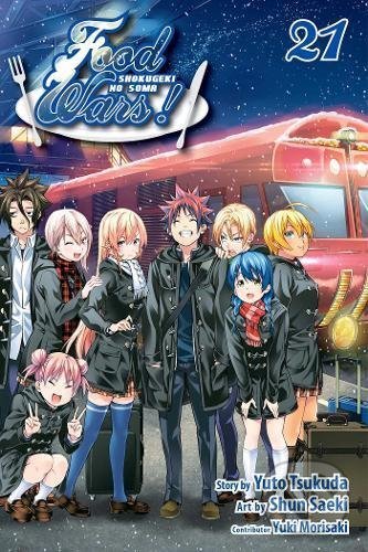 Kniha: Food Wars! 21 (Yuki Morisaki a Yuto Tsukuda). Viz Media, 2017 Kniha: Food Wars! 21 (Yuki Morisaki a Yuto Tsukuda). Viz Media, 2017