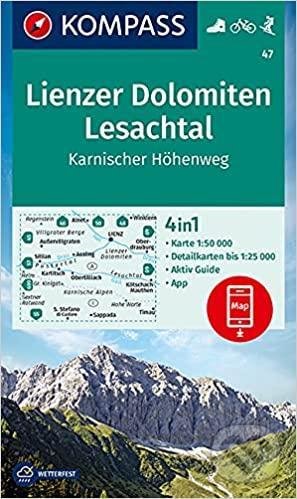 Lienzer Dolomiten, Lesach 47 NKOM (Kompass). Kompass, 2020 Lienzer Dolomiten, Lesach 47 NKOM (Kompass). Kompass, 2020