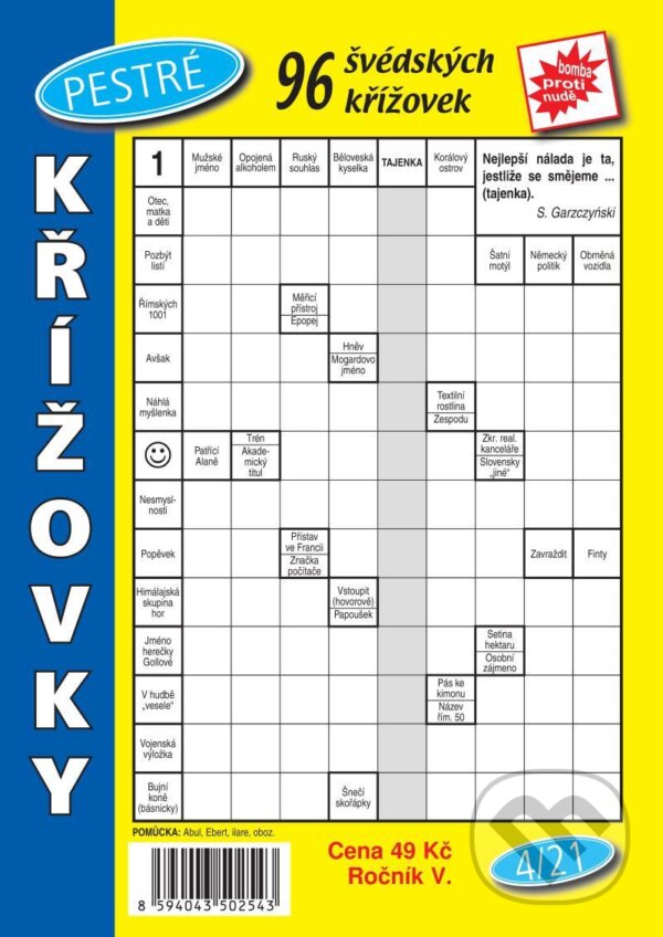 Pestré křížovky 4/2021 (Telpres). Telpres, 2021 Pestré křížovky 4/2021 (Telpres). Telpres, 2021
