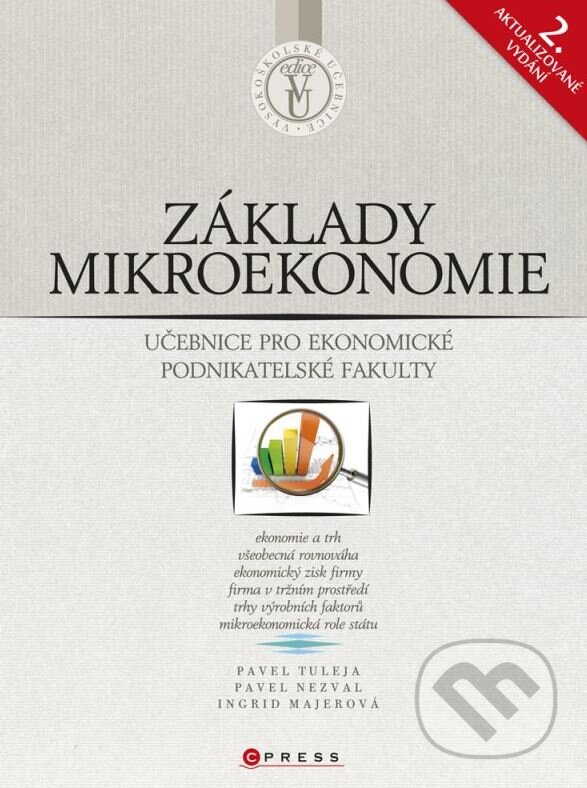 Kniha: Základy mikroekonomie (Ingrid Majerová, Pavel Nezval a Pavel Tuleja). BIZBOOKS, 2011 Kniha: Základy mikroekonomie (Ingrid Majerová, Pavel Nezval a Pavel Tuleja). BIZBOOKS, 2011