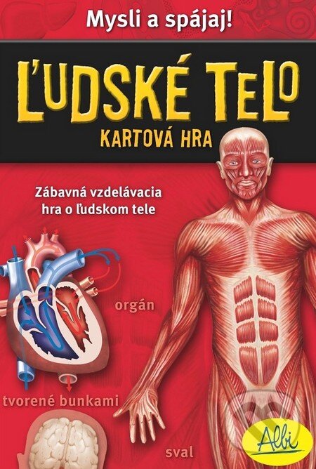 Spoločenská hra: Mysli a spájaj! Kartová hra - Ľudské telo (Albi). Albi, 2011 Spoločenská hra: Mysli a spájaj! Kartová hra - Ľudské telo (Albi). Albi, 2011