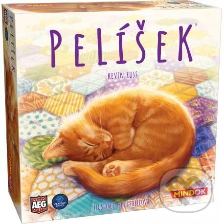 Společenská hra: Pelíšek (Kevin Russ). Mindok, 2021 Společenská hra: Pelíšek (Kevin Russ). Mindok, 2021