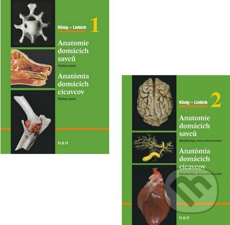 Anatómia domácich cicavcov / Anatomie domácích savců (Komplet 1 + 2), Hajko a Hajková