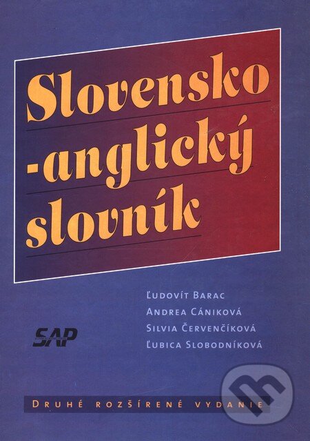 Kniha: Slovensko-anglický slovník (Ľudovít Barac a kolektiv). Slovak Academic Press, 2002 Kniha: Slovensko-anglický slovník (Ľudovít Barac a kolektiv). Slovak Academic Press, 2002