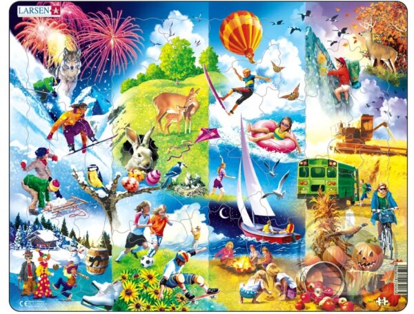Puzzle: Puzzle: Štyri ročné obdobia (Larsen). Larsen, 2015 Puzzle: Puzzle: Štyri ročné obdobia (Larsen). Larsen, 2015