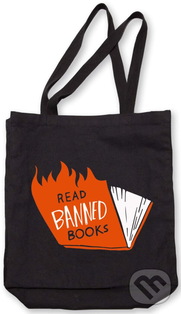 Banned Books Tote (flames) (Gibbs M. Smith). Gibbs M. Smith, 2020 Banned Books Tote (flames) (Gibbs M. Smith). Gibbs M. Smith, 2020