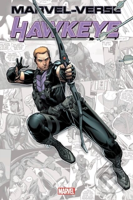 Kniha: Marvel-Verse: Hawkey (Jeff Parker, Mark Gruenwald, David Michelinie a Kelly Thompson). Marvel, 2021 Kniha: Marvel-Verse: Hawkey (Jeff Parker, Mark Gruenwald, David Michelinie a Kelly Thompson). Marvel, 2021