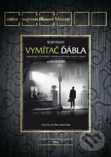 Film: Vymítač ďábla: Původní a prodloužená režisérská verze (William Friedkin) (DVD). Magicbox, 1973 Film: Vymítač ďábla: Původní a prodloužená režisérská verze (William Friedkin) (DVD). Magicbox, 1973