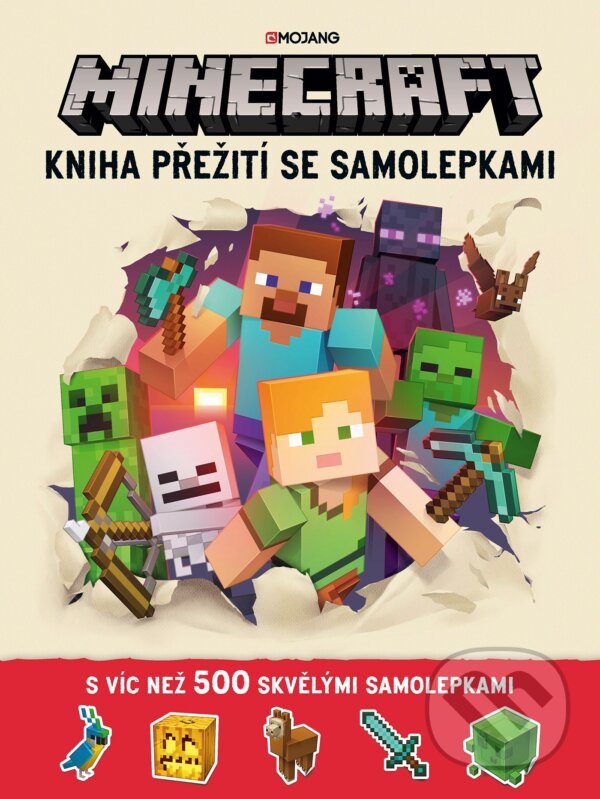 Kniha: Minecraft: Kniha přežití se samolepkami (Egmont ČR). Egmont ČR, 2021 Kniha: Minecraft: Kniha přežití se samolepkami (Egmont ČR). Egmont ČR, 2021