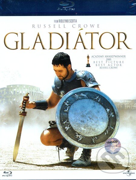 Film: Gladiátor (Ridley Scott) (Blu-ray). Bonton Film, 2000 Film: Gladiátor (Ridley Scott) (Blu-ray). Bonton Film, 2000