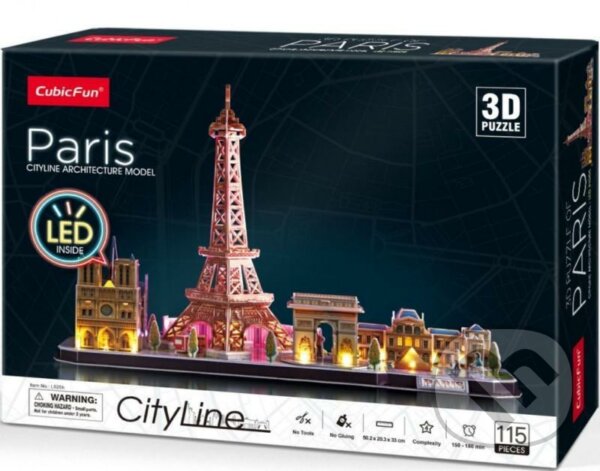 Puzzle: Puzzle 3D LED - Paříž (CubicFun). CubicFun, 2021 Puzzle: Puzzle 3D LED - Paříž (CubicFun). CubicFun, 2021