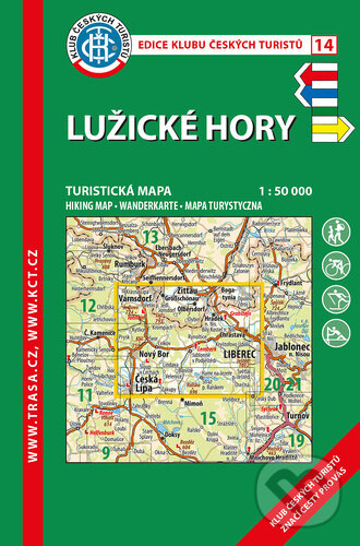 Lužické hory 1:50 000, Klub českých turistů, 2020