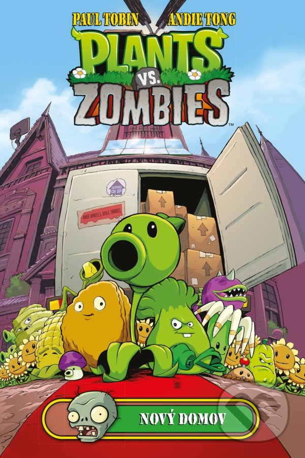 Kniha: Plants vs. Zombies: Nový domov (Andie Tong a Paul Tobin). Fragment, 2022 Kniha: Plants vs. Zombies: Nový domov (Andie Tong a Paul Tobin). Fragment, 2022