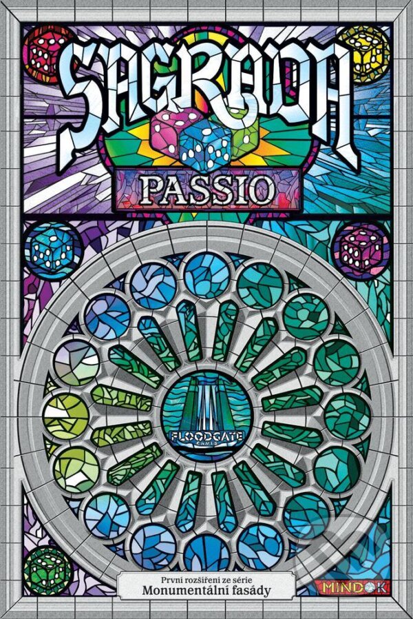 Společenská hra: Sagrada: Rozšíření Passio (Adrian Adamescu a Daryl Andrews). Mindok, 2021 Společenská hra: Sagrada: Rozšíření Passio (Adrian Adamescu a Daryl Andrews). Mindok, 2021