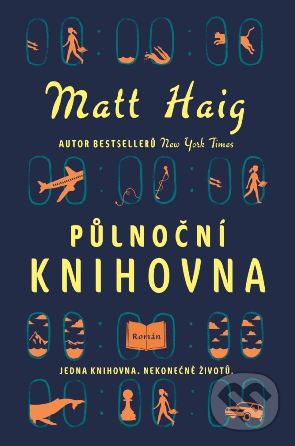 Kniha: Půlnoční knihovna (Matt Haig). Fobos, 2022 Kniha: Půlnoční knihovna (Matt Haig). Fobos, 2022