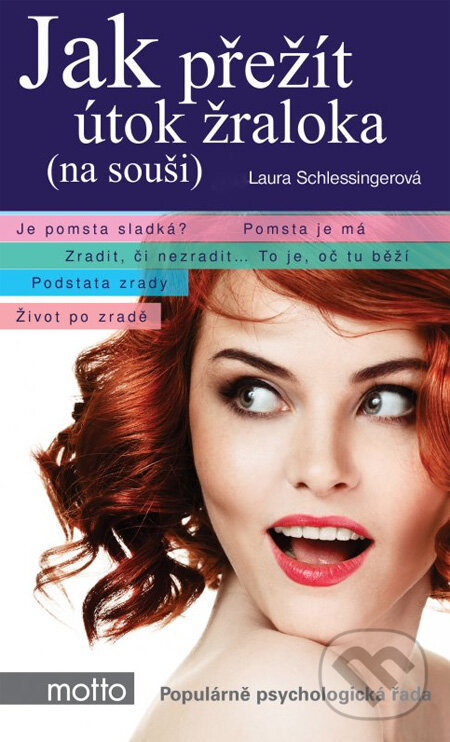 Kniha: Jak přežít útok žraloka (na souši) (Laura Schlessingerová). Motto, 2012 Kniha: Jak přežít útok žraloka (na souši) (Laura Schlessingerová). Motto, 2012