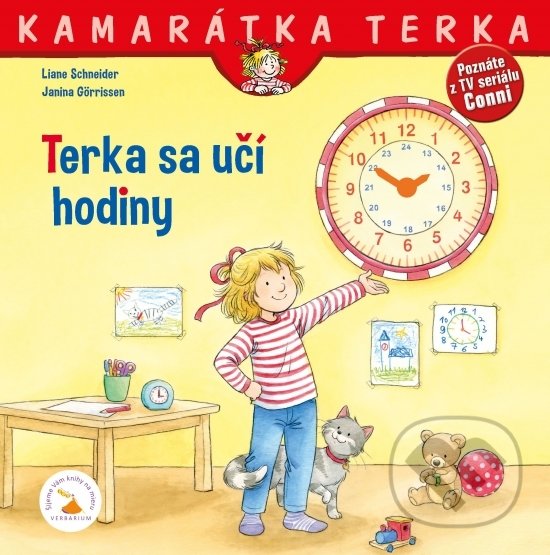 Kniha: Terka sa učí hodiny (Janina Görrissen a Liane Schneider). Verbarium, 2022 Kniha: Terka sa učí hodiny (Janina Görrissen a Liane Schneider). Verbarium, 2022