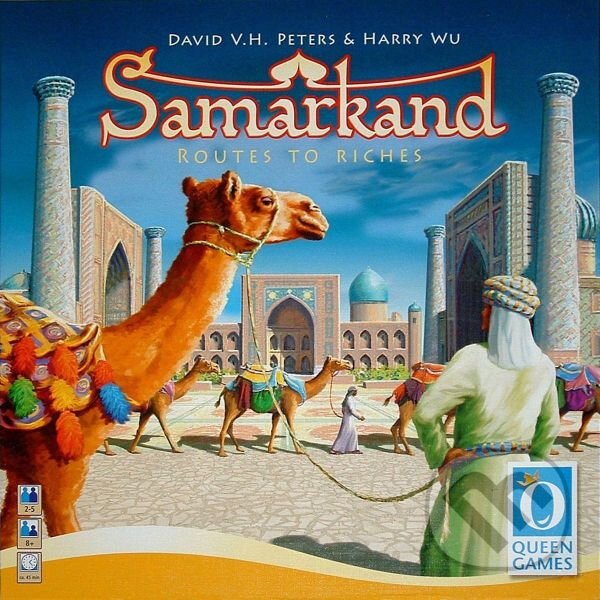 Společenská hra: Samarkand (David Peters a Harry Wu). Piatnik, 2010 Společenská hra: Samarkand (David Peters a Harry Wu). Piatnik, 2010