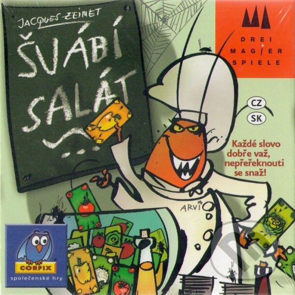 Spoločenská hra: Švábí šalát (Jacques Zeimet). Corfix, 2007 Spoločenská hra: Švábí šalát (Jacques Zeimet). Corfix, 2007