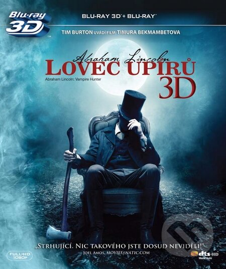 Film: Abraham Lincoln: Lovec upírů (Timur Bekmambetov) (Blu-ray). Bonton Film, 2012 Film: Abraham Lincoln: Lovec upírů (Timur Bekmambetov) (Blu-ray). Bonton Film, 2012