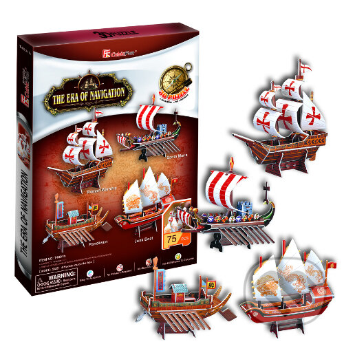 Puzzle: Sada štyroch plachetníc (CubicFun). CubicFun, 2012 Puzzle: Sada štyroch plachetníc (CubicFun). CubicFun, 2012