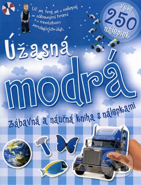 Úžasná modrá zábavná a náučná kniha s nálepkami, Fortuna Libri, 2013
