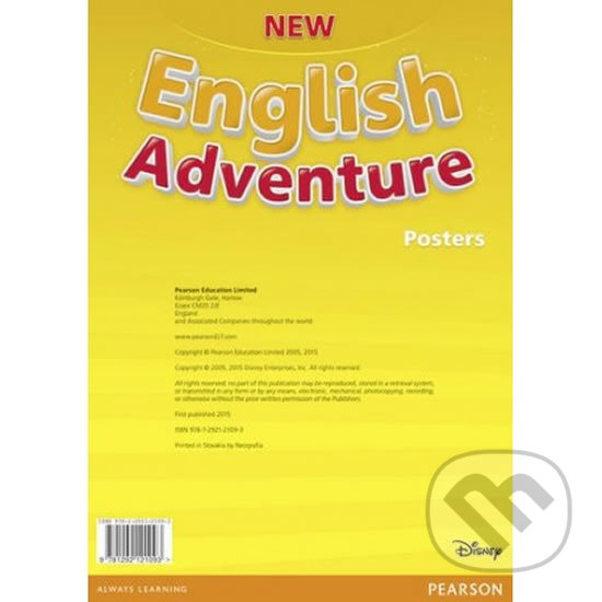 Kniha: English Adventure PL 1 Posters (Pearson). Pearson Kniha: English Adventure PL 1 Posters (Pearson). Pearson