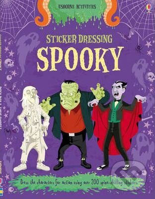 Kniha: Sticker Dressing Spooky (Louie Stowell). Usborne, 2012 Kniha: Sticker Dressing Spooky (Louie Stowell). Usborne, 2012
